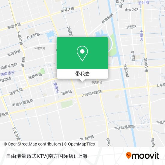 自由港量贩式KTV(南方国际店)地图