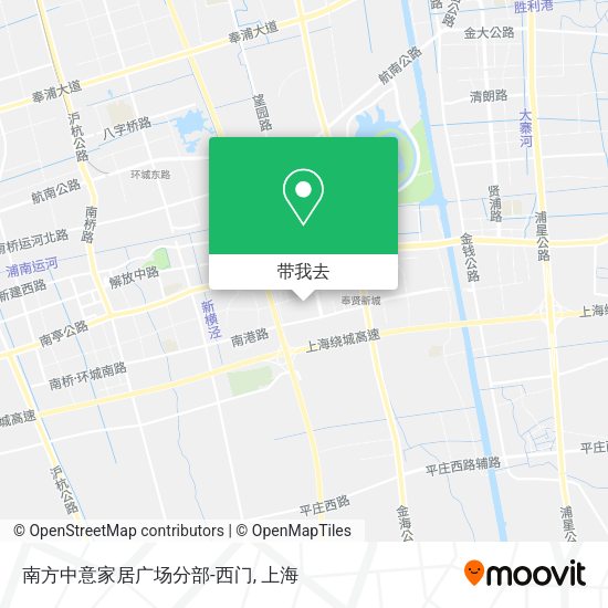 南方中意家居广场分部-西门地图