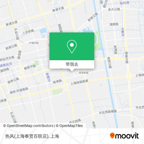 热风(上海奉贤百联店)地图