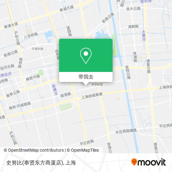 史努比(奉贤东方商厦店)地图