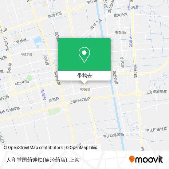 人和堂国药连锁(庙泾药店)地图