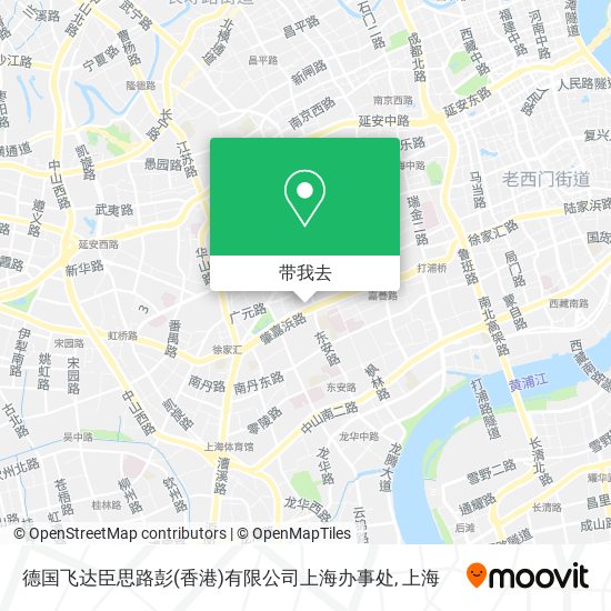 德国飞达臣思路彭(香港)有限公司上海办事处地图