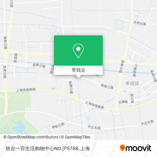 联合一百生活购物中心NO.沪5768地图