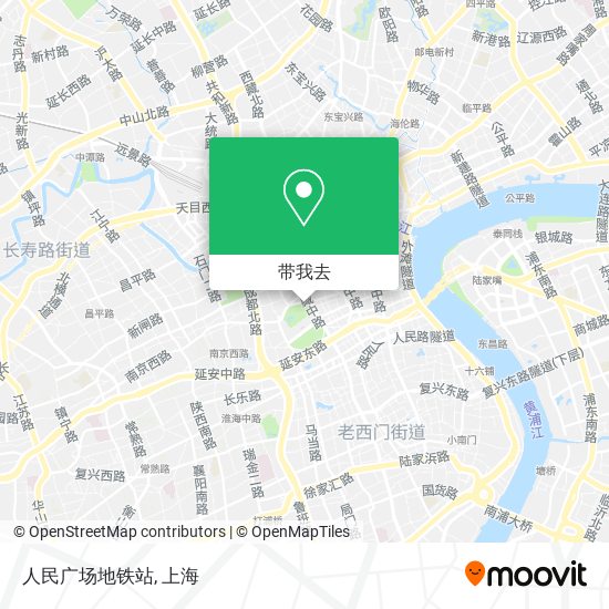 人民广场地铁站地图