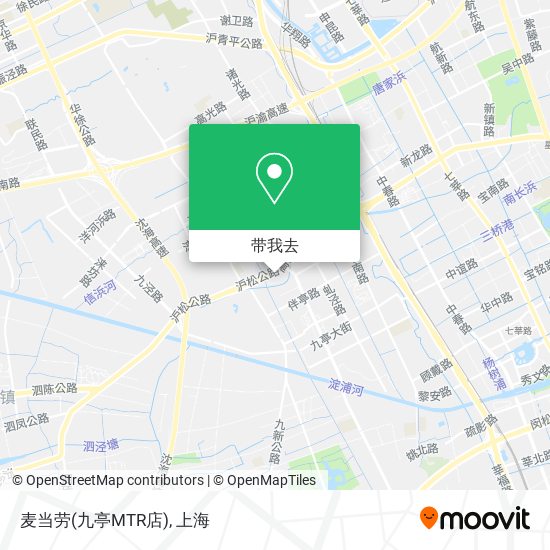 麦当劳(九亭MTR店)地图