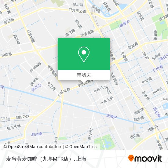 麦当劳麦咖啡（九亭MTR店）地图