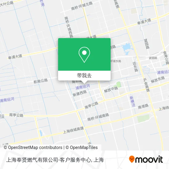 上海奉贤燃气有限公司-客户服务中心地图