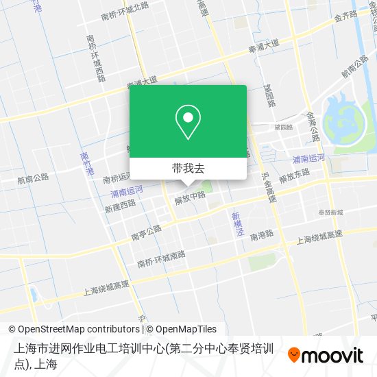 上海市进网作业电工培训中心(第二分中心奉贤培训点)地图