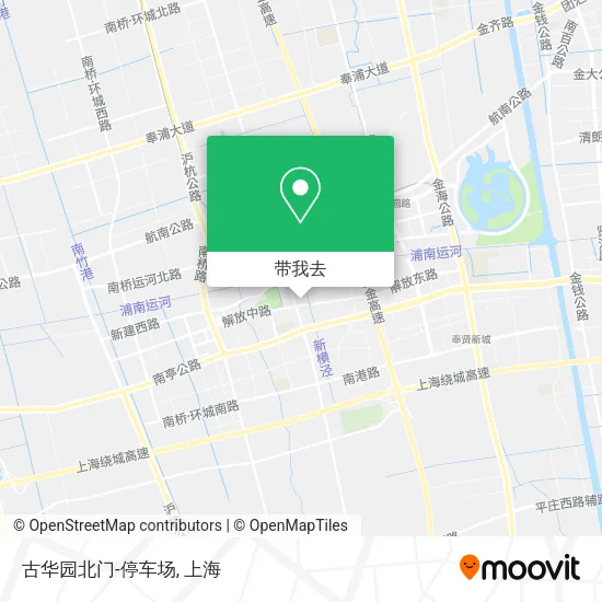 古华园北门-停车场地图