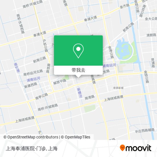 上海奉浦医院-门诊地图