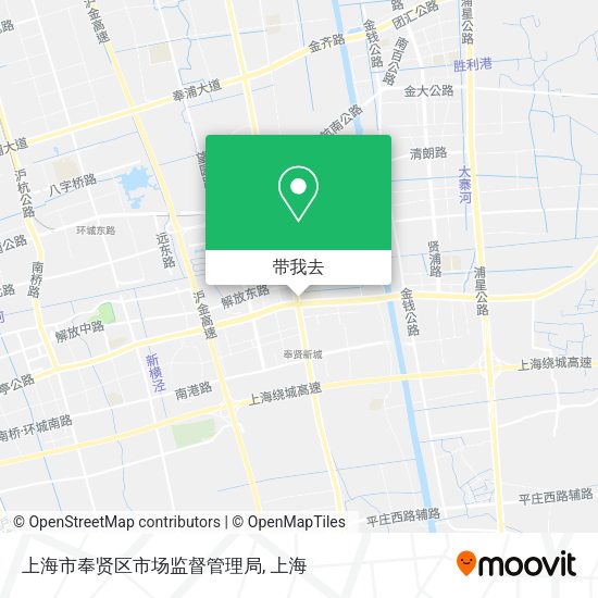 上海市奉贤区市场监督管理局地图