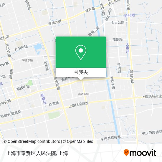 上海市奉贤区人民法院地图