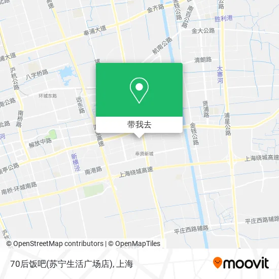 70后饭吧(苏宁生活广场店)地图