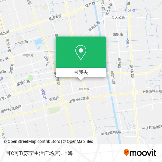 可C可T(苏宁生活广场店)地图