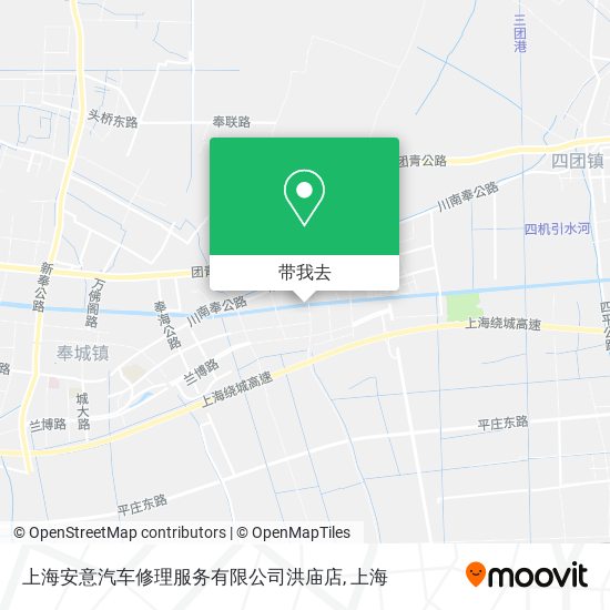 上海安意汽车修理服务有限公司洪庙店地图