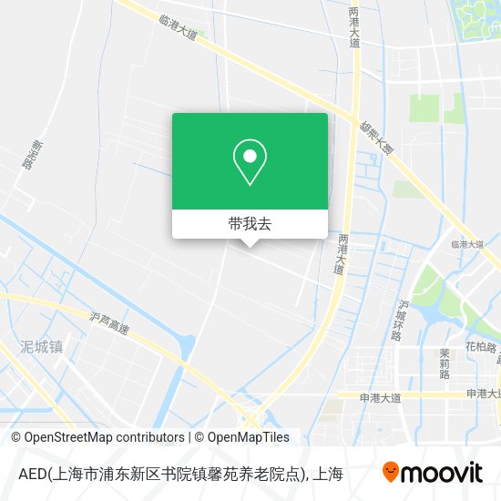 AED(上海市浦东新区书院镇馨苑养老院点)地图