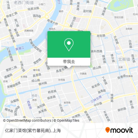 亿家门菜馆(紫竹馨苑南)地图