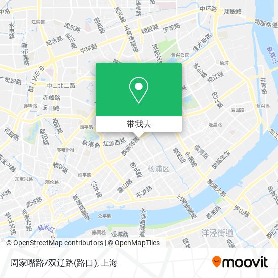 周家嘴路/双辽路(路口)地图