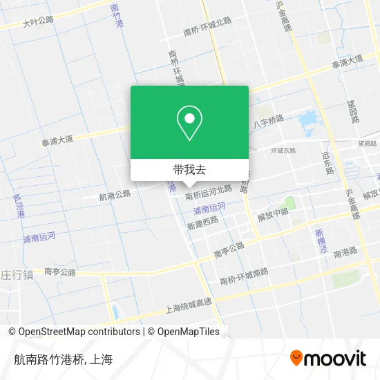 航南路竹港桥地图