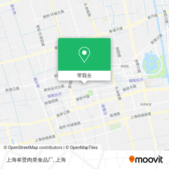 上海奉贤肉类食品厂地图
