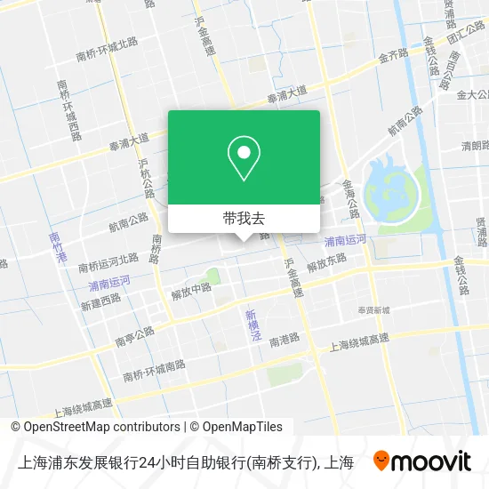上海浦东发展银行24小时自助银行(南桥支行)地图