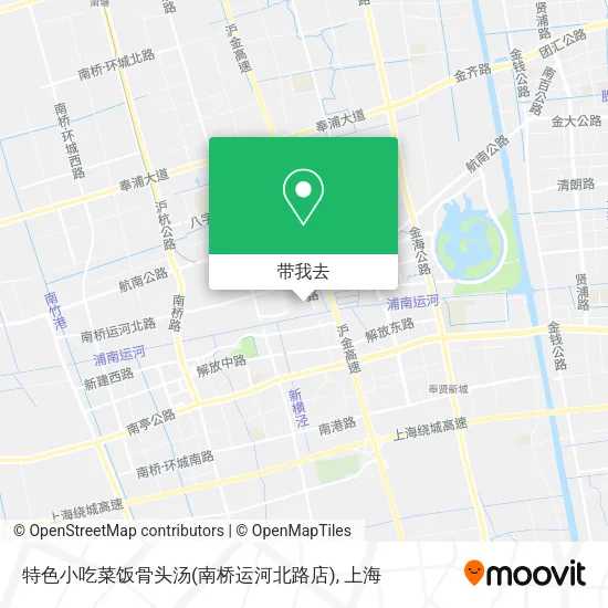 特色小吃菜饭骨头汤(南桥运河北路店)地图