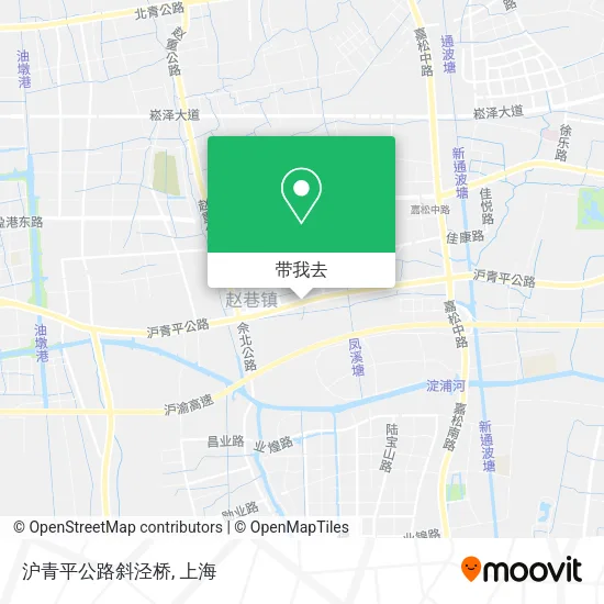 沪青平公路斜泾桥地图