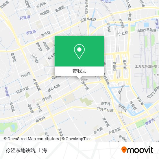 徐泾东地铁站地图
