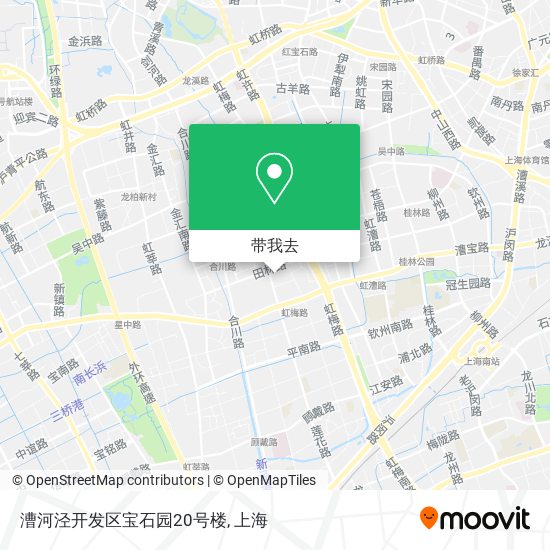 漕河泾开发区宝石园20号楼地图