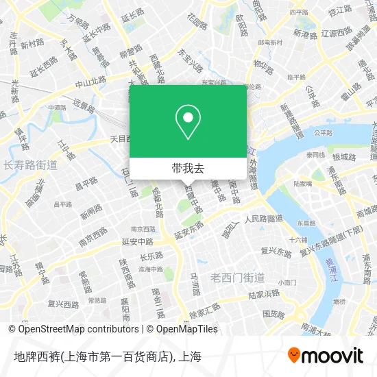 地牌西裤(上海市第一百货商店)地图
