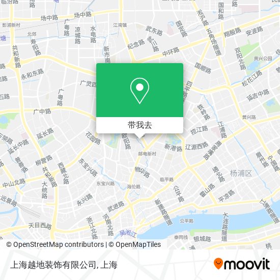 上海越地装饰有限公司地图