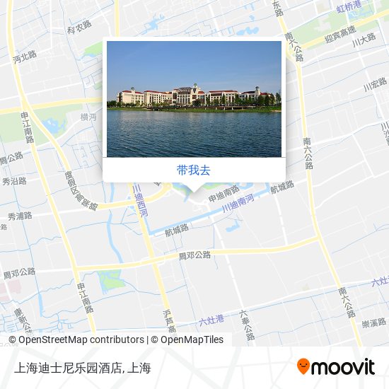 上海迪士尼乐园酒店地图