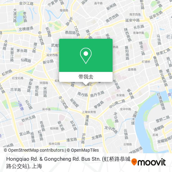 Hongqiao Rd. & Gongcheng Rd. Bus Stn. (虹桥路恭城路公交站)地图