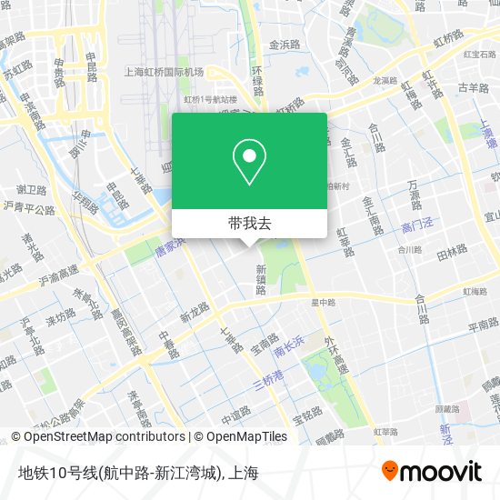 地铁10号线(航中路-新江湾城)地图