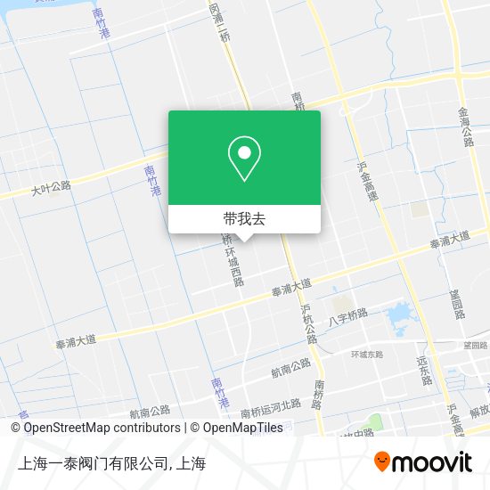 上海一泰阀门有限公司地图