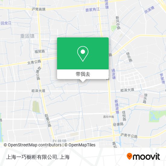 上海一巧橱柜有限公司地图