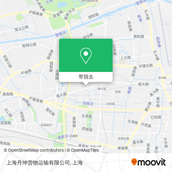 上海丹坤货物运输有限公司地图