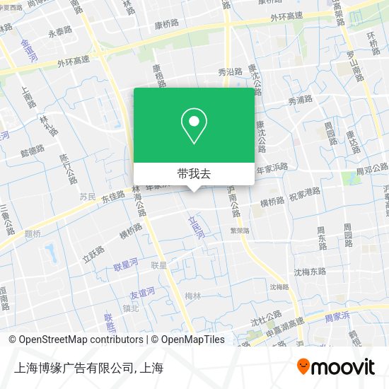 上海博缘广告有限公司地图