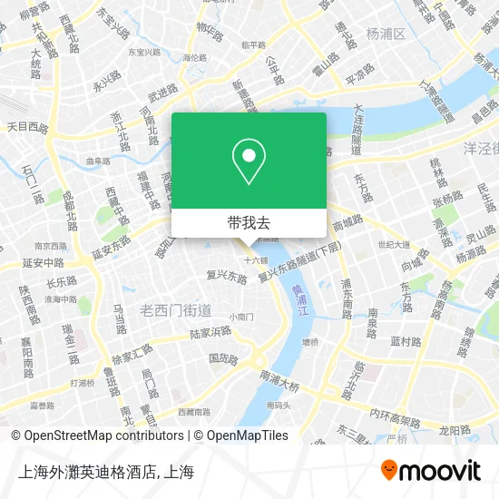 上海外灘英迪格酒店地图