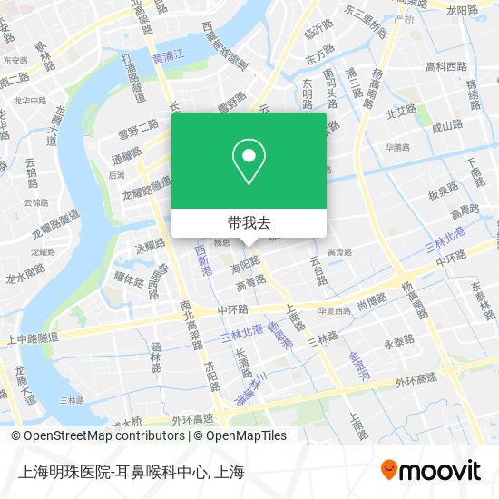 上海明珠医院-耳鼻喉科中心地图