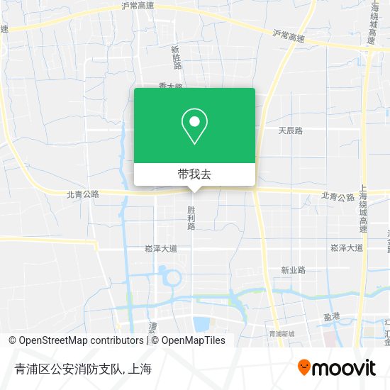青浦区公安消防支队地图