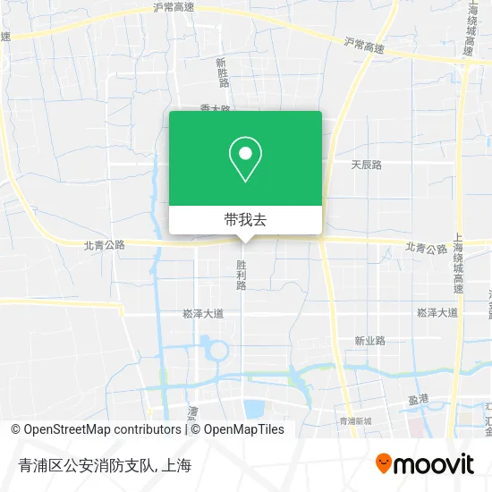 青浦区公安消防支队地图
