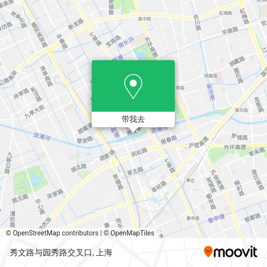 秀文路与园秀路交叉口地图