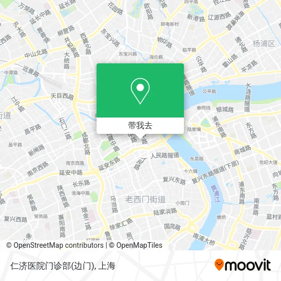 仁济医院门诊部(边门)地图