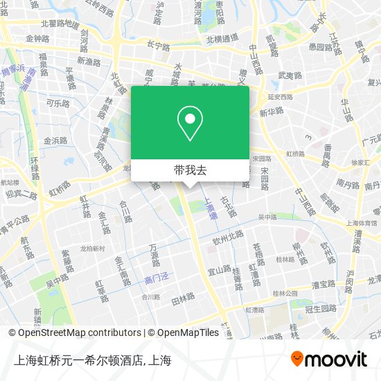 上海虹桥元一希尔顿酒店地图