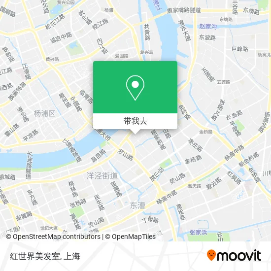 红世界美发室地图