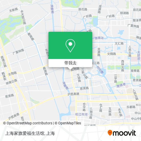 上海家旗爱福生活馆地图