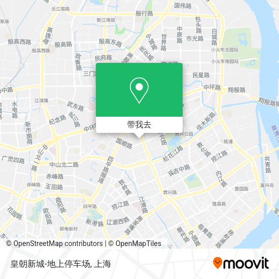 皇朝新城-地上停车场地图