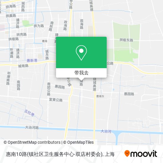 惠南10路(镇社区卫生服务中心-双店村委会)地图