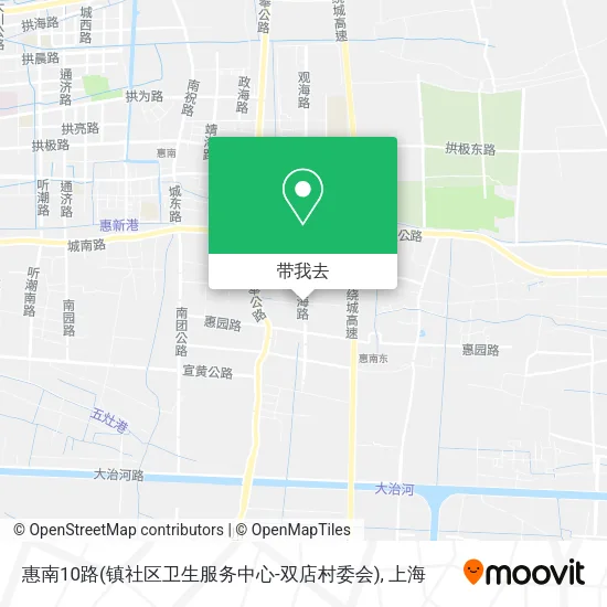 惠南10路(镇社区卫生服务中心-双店村委会)地图